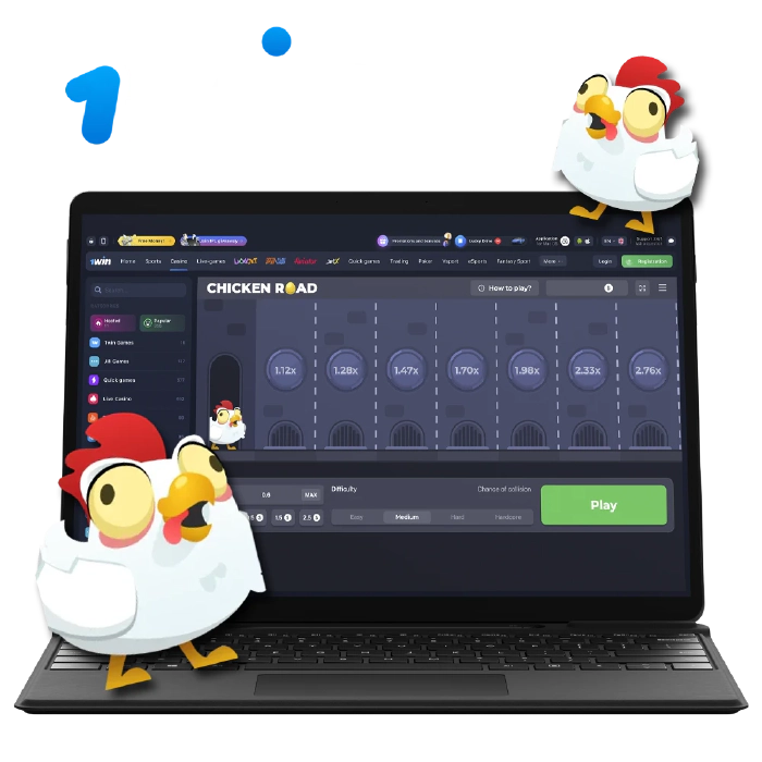 1win Chicken Road game for Indian gamblers