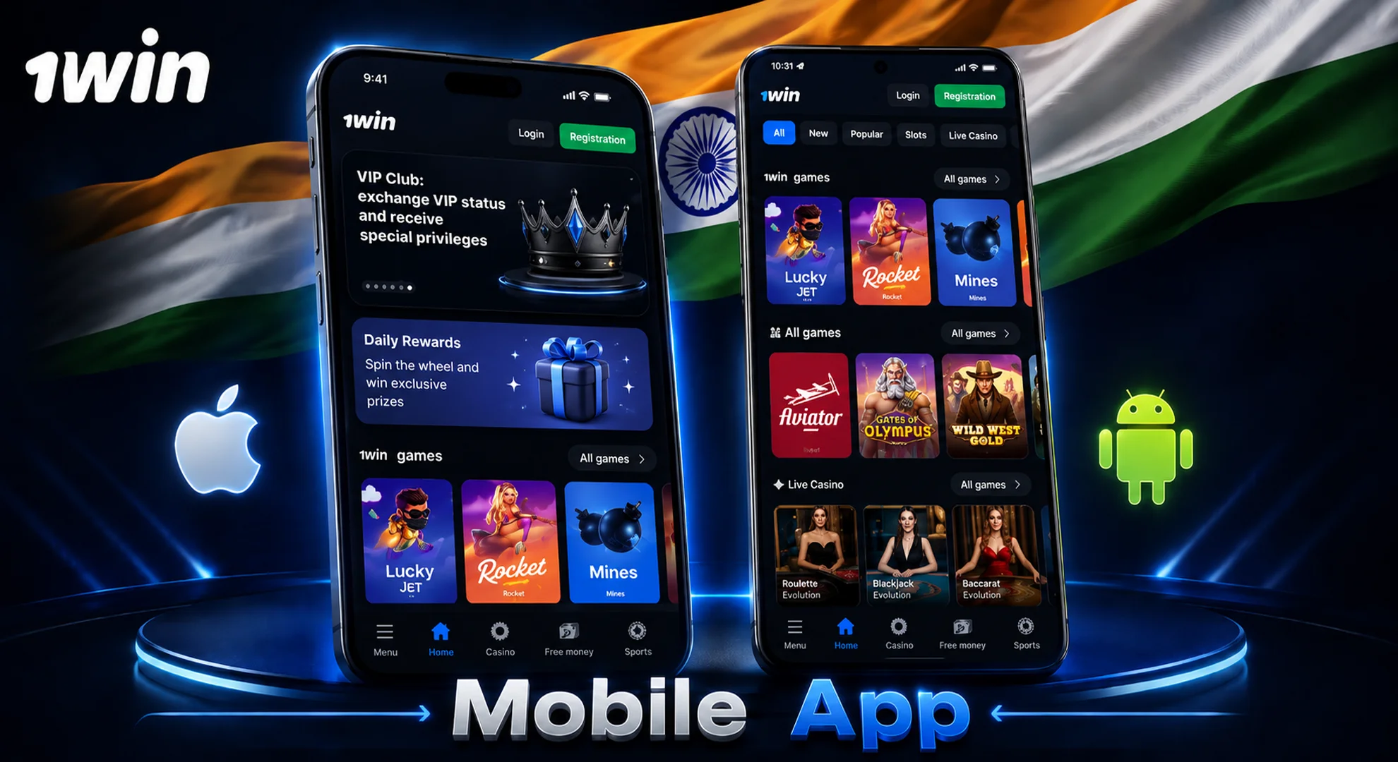 1win app for android and ios