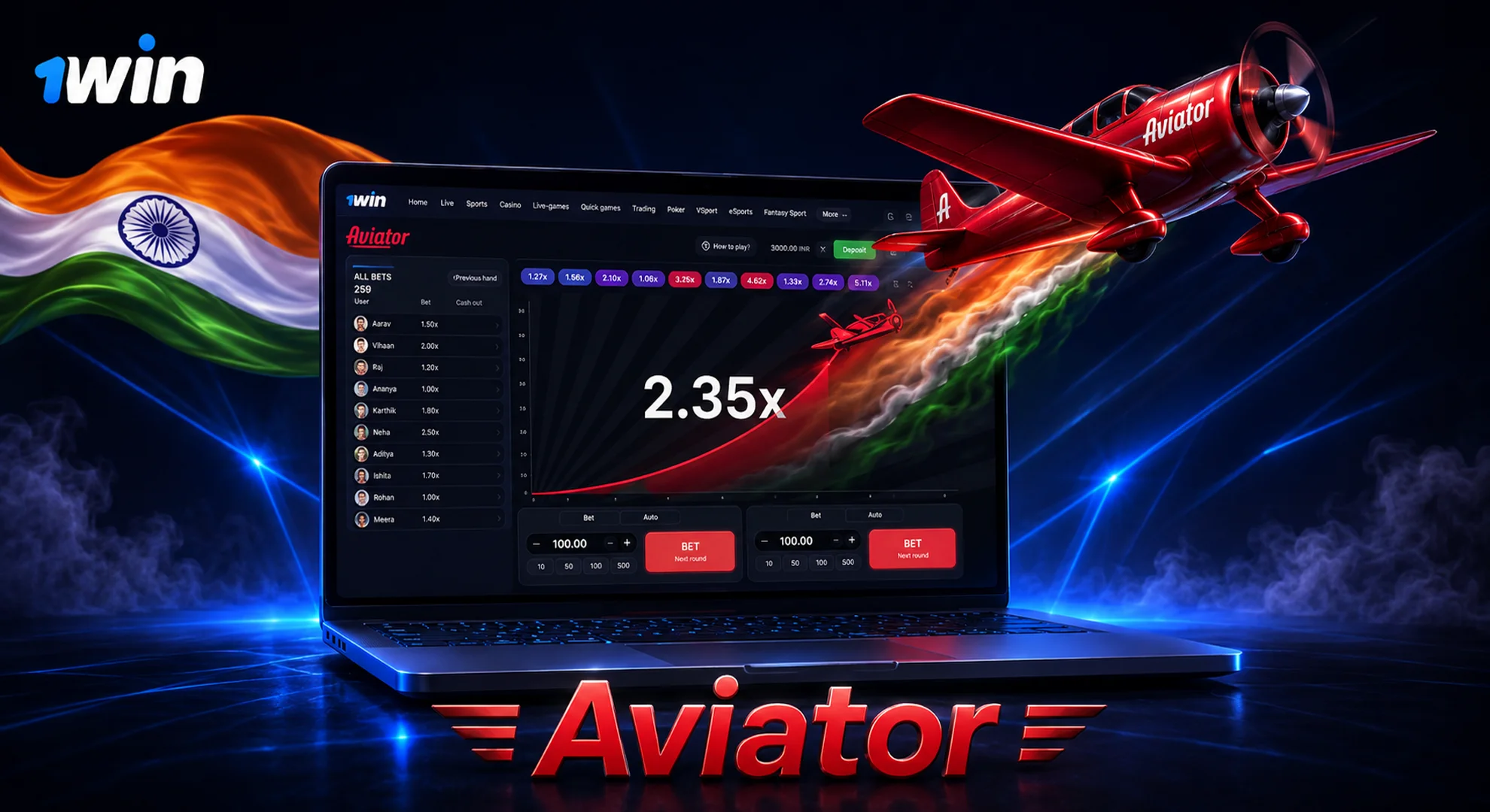 1win aviator game