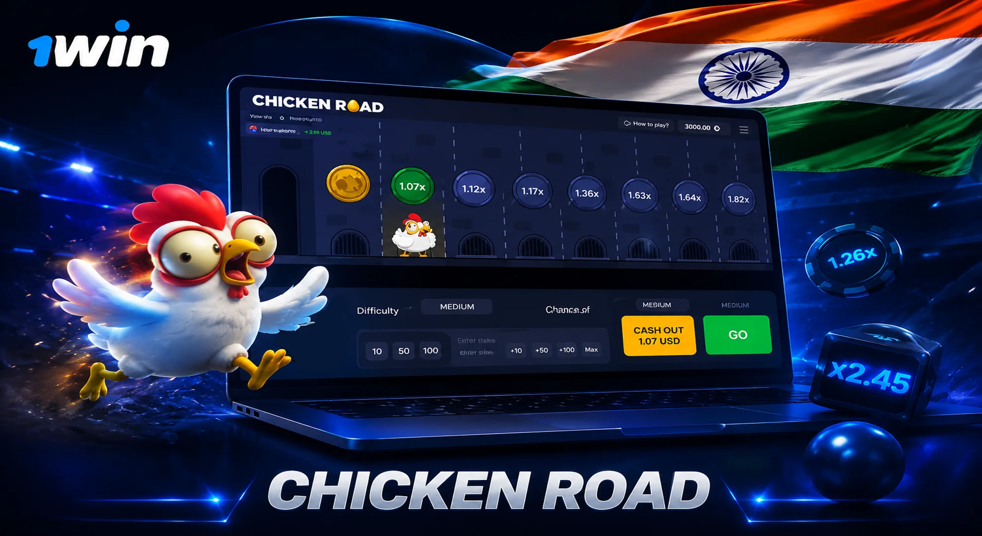 1win chicken road game