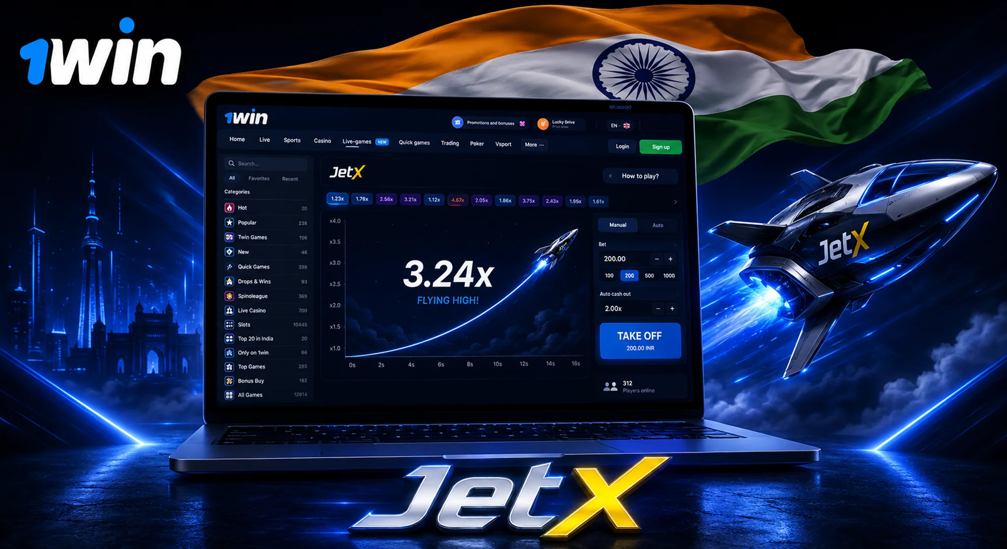 1win jetx game