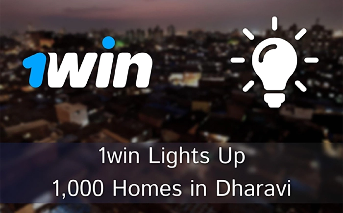 1win lights up 1000 homes in dharavi